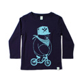 Minti Long Sleeve Tee Baseball Bear Midnight